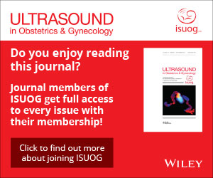 Abstracts of the 32nd World Congress on Ultrasound in Obstetrics and  Gynecology, 16–18 September 2022, London, UK & Virtual: Ultrasound in  Obstetrics & Gynecology: Vol 60, No S1